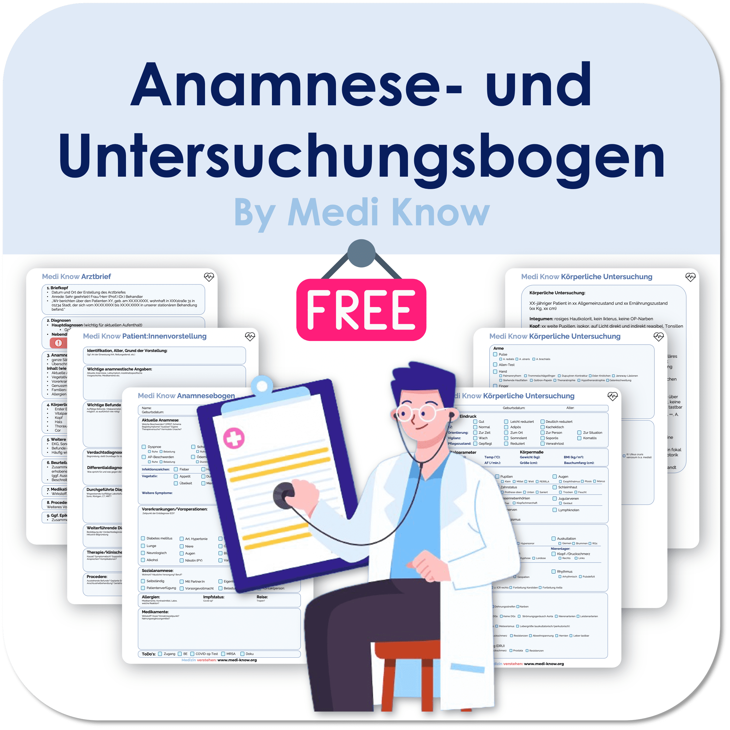 Anamnese- Und Untersuchungsbogen Zum Ausdrucken | Medi Know