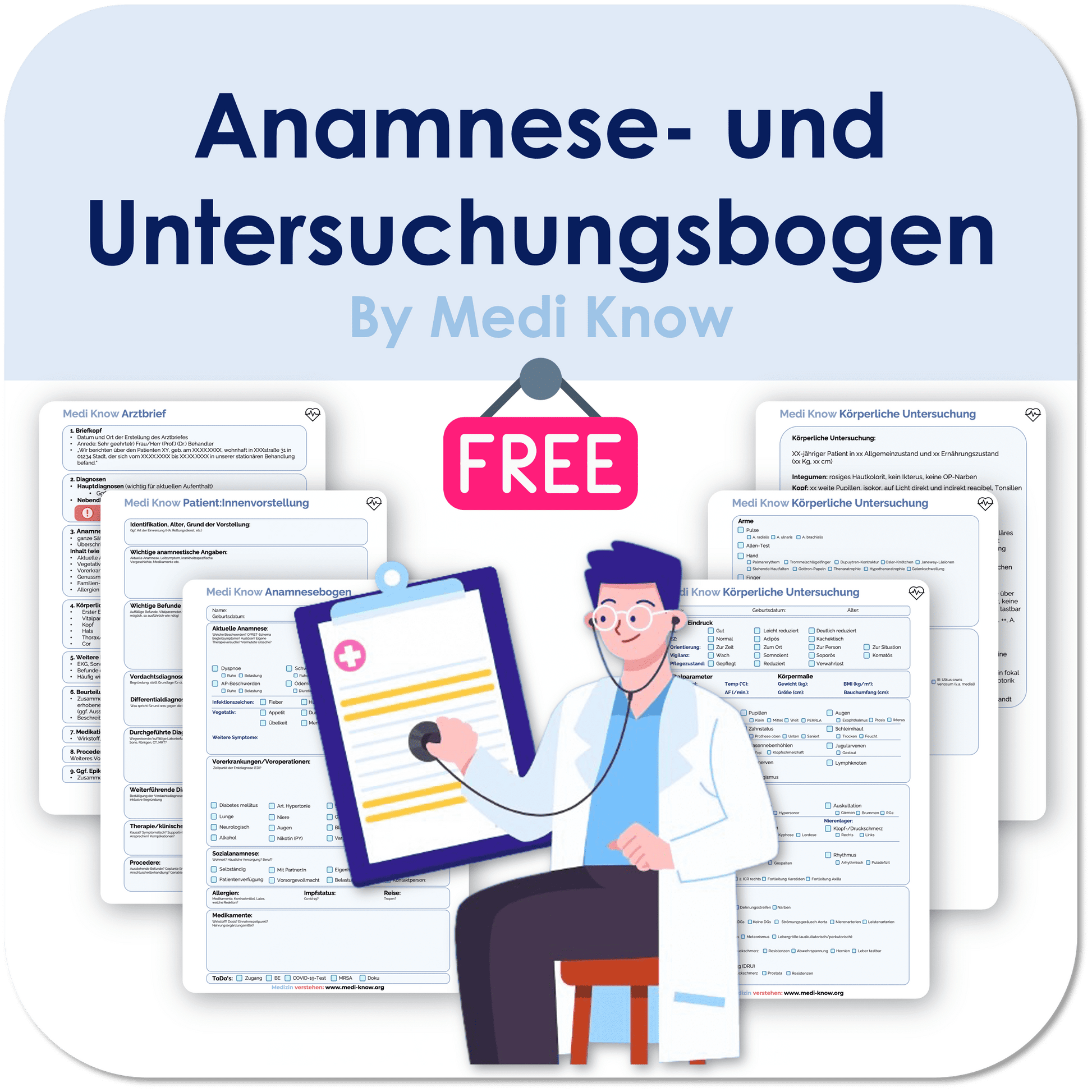 Anamnese- und Untersuchungsbogen zum Ausdrucken - Medi Know
