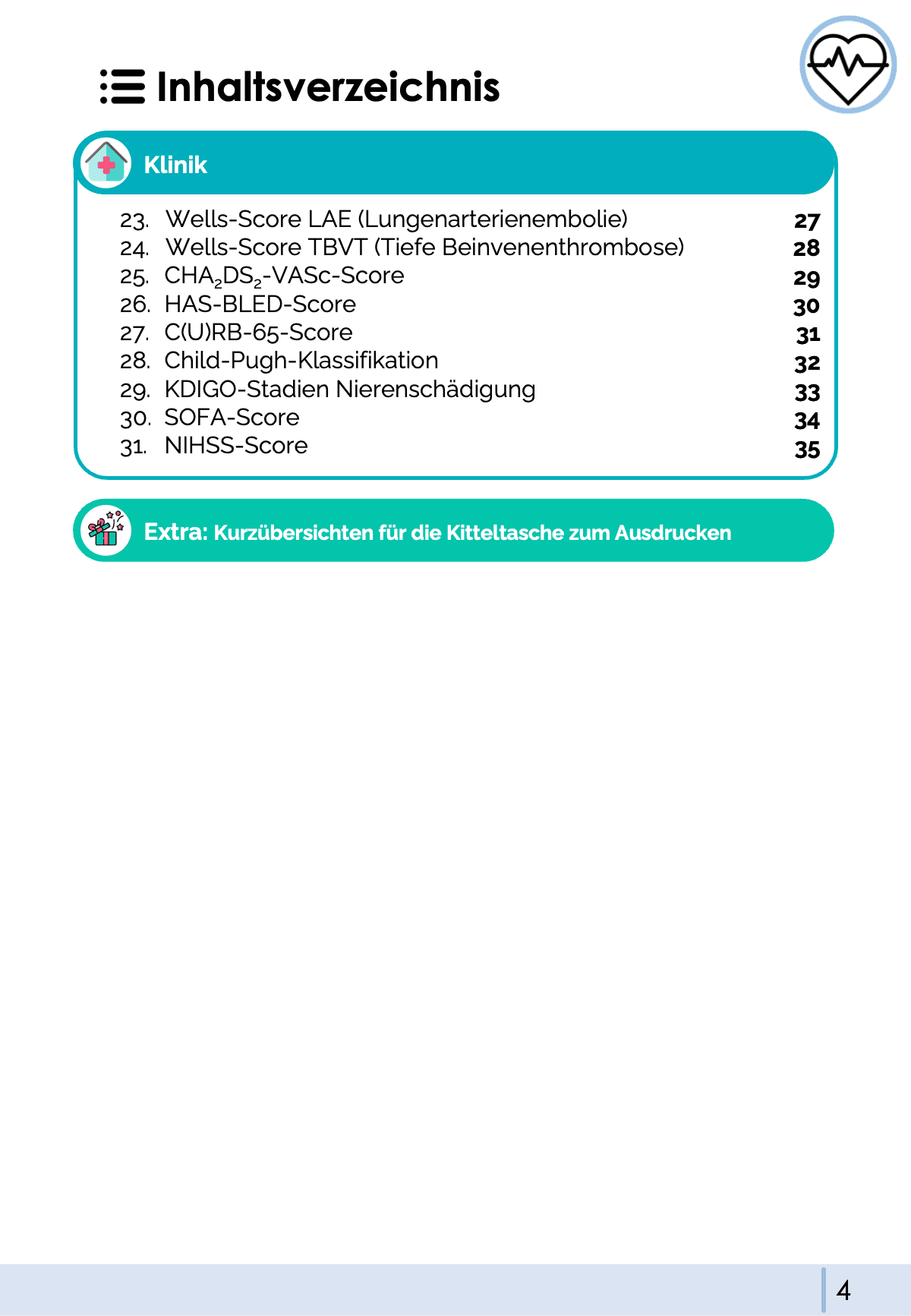 Schemata & Scores - Rettungsdienst & Klinik - Medi Know