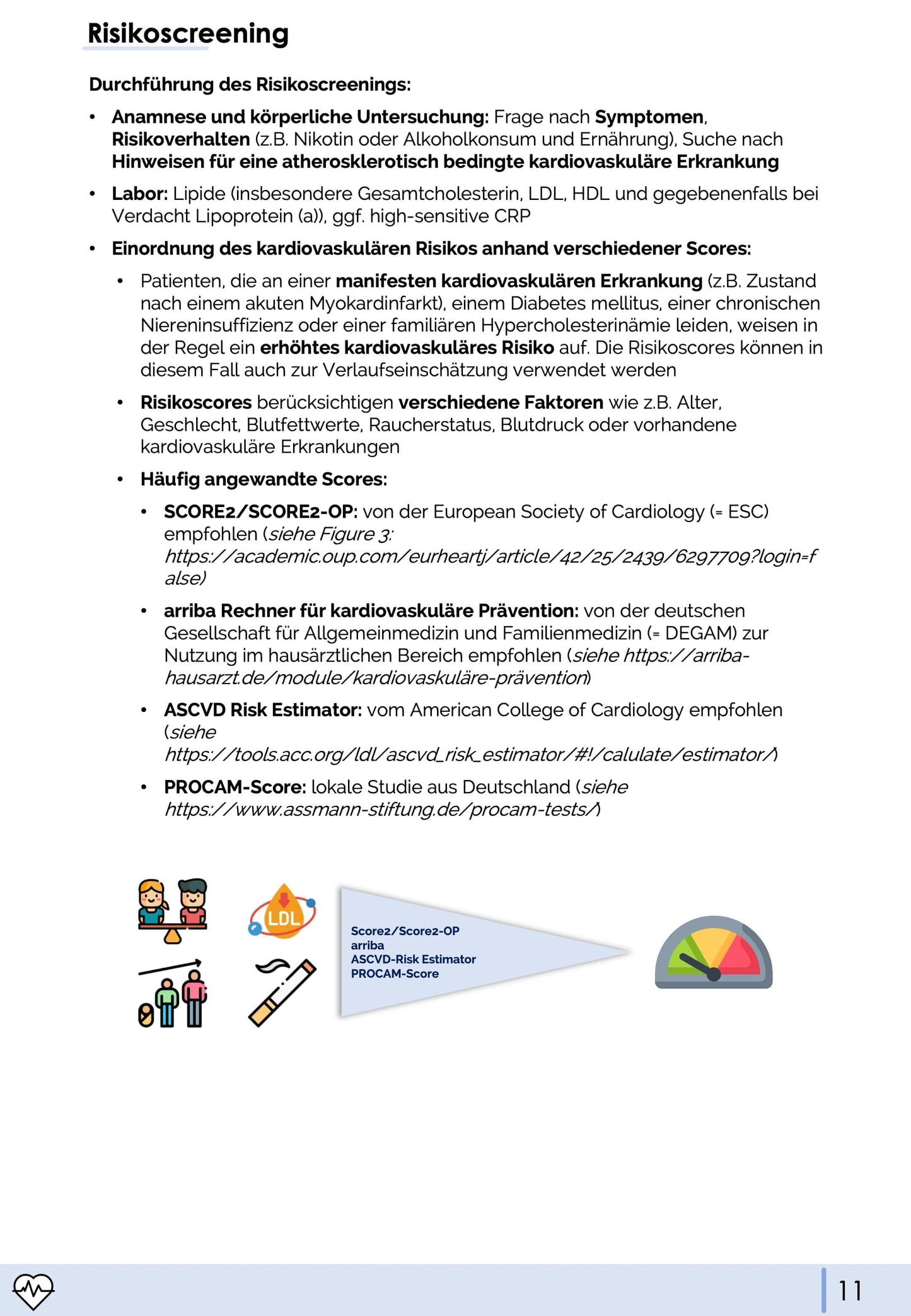 Leitfaden kardiovaskuläre Primärprävention Skript Medi Know