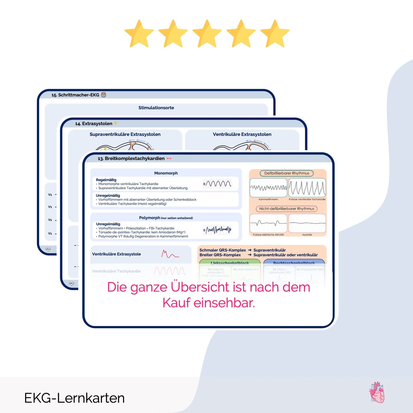 EKG-Lernkarten