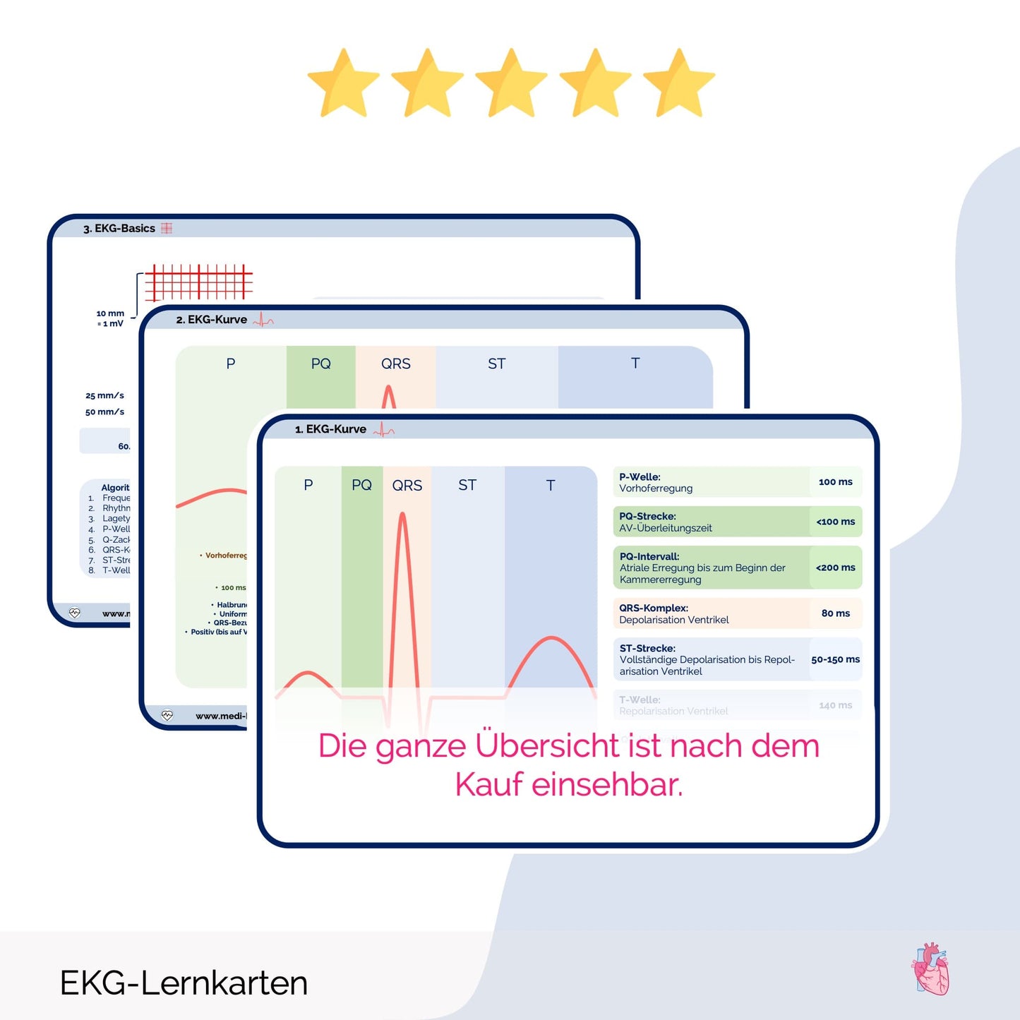 EKG-Lernkarten