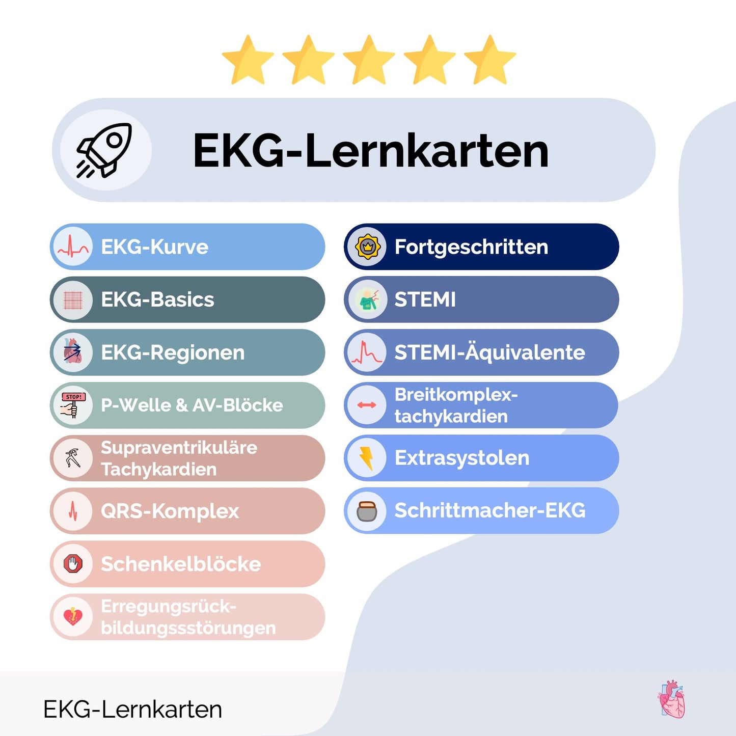 EKG-Lernkarten
