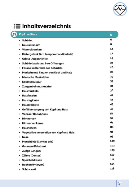 Anatomie III. - Kopf, Hals und Neuroanatomie