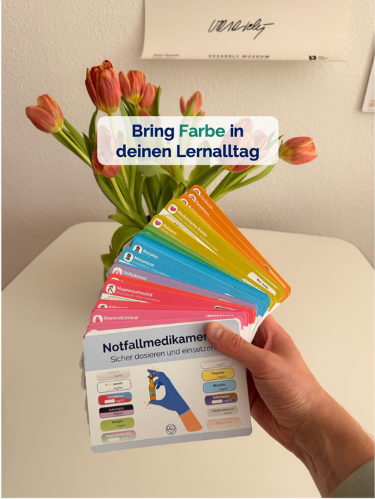 Notfallmedikamente – Lernkarten (ausgedruckt + Versand)