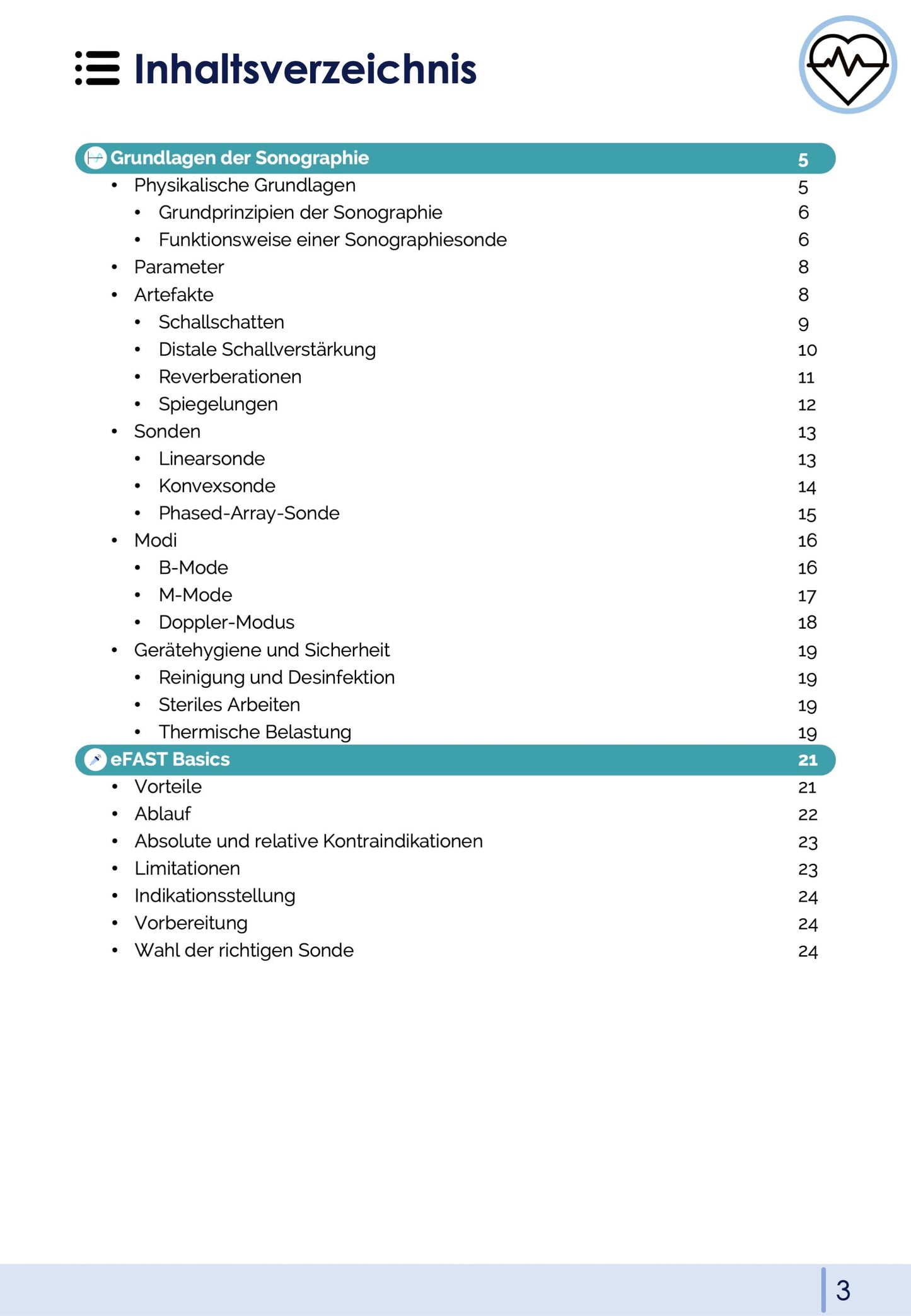 Notfall-Sonographie (eFAST)